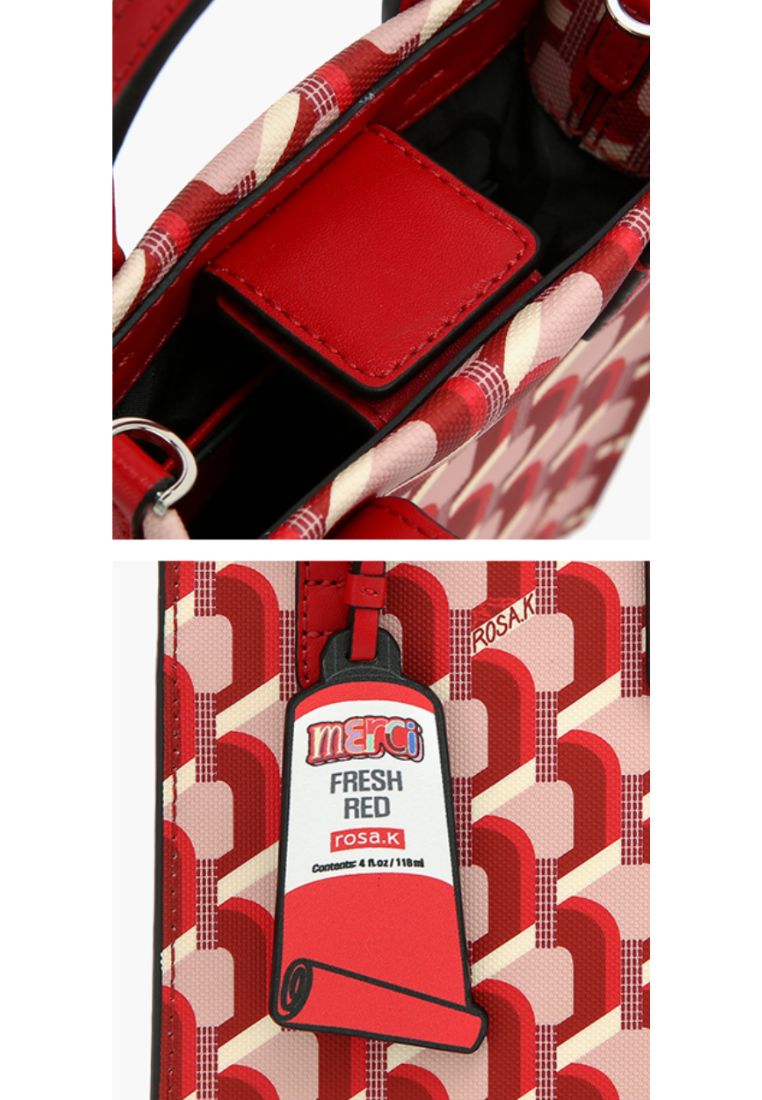 Cabas Monogram Tote Real Red XS