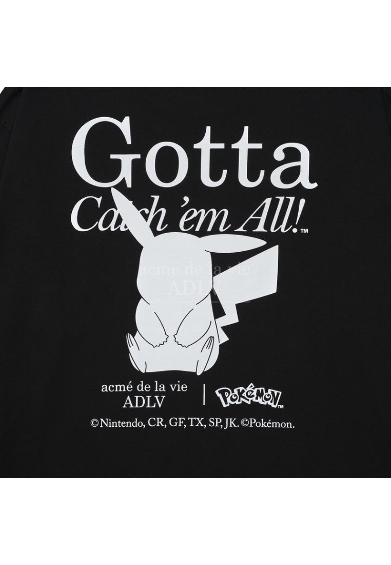 Pokémon GOTTA PIKACHU Long Sleeve T-Shirt Black