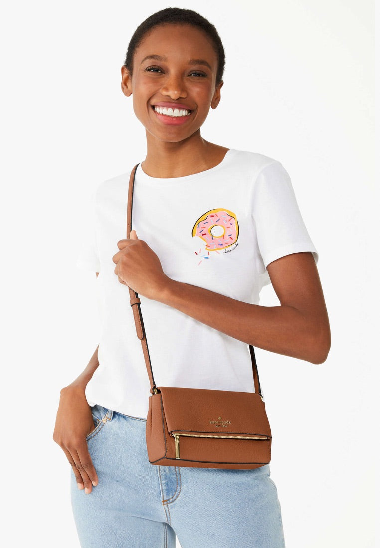 Leila Mini Zip Crossbody Warm Gingerbread