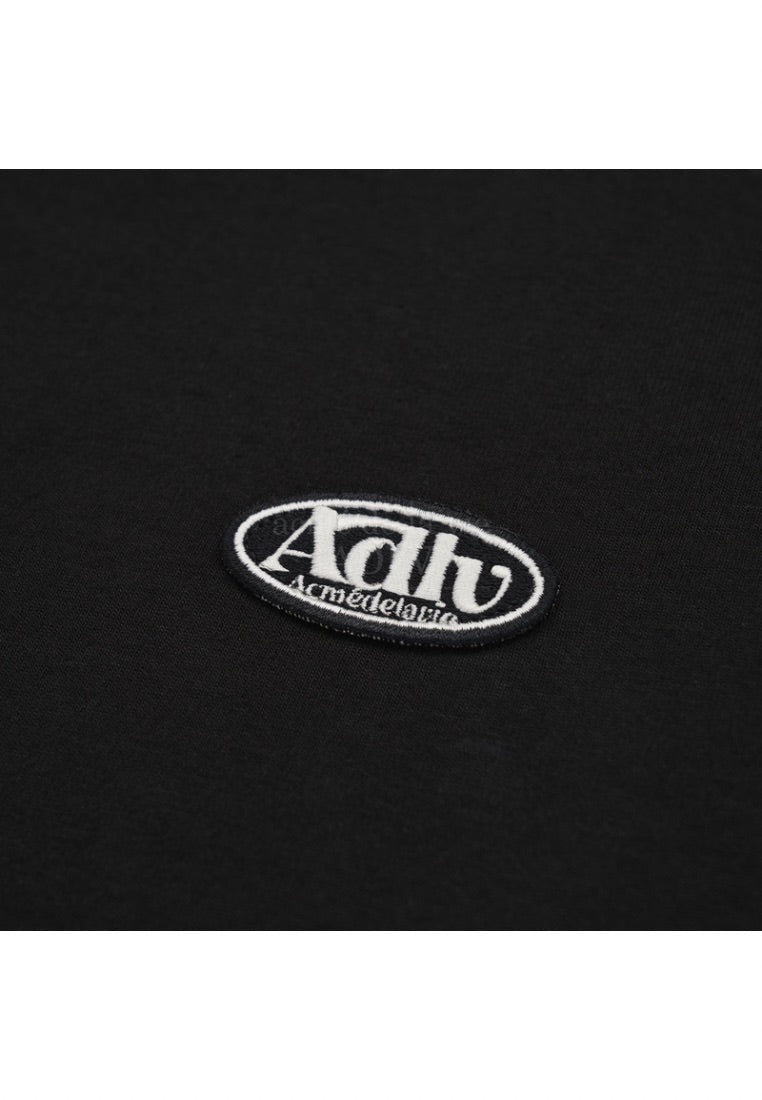 Circle Wappen Crop Short Sleeve T-Shirt Black