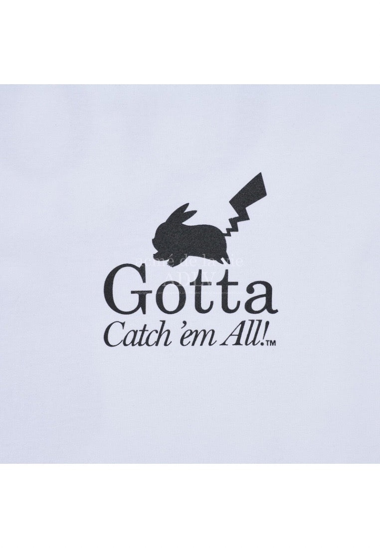 Pokémon GOTTA PIKACHU Long Sleeve T-Shirt White