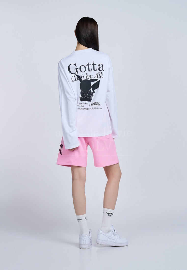 Pokémon GOTTA PIKACHU Long Sleeve T-Shirt White