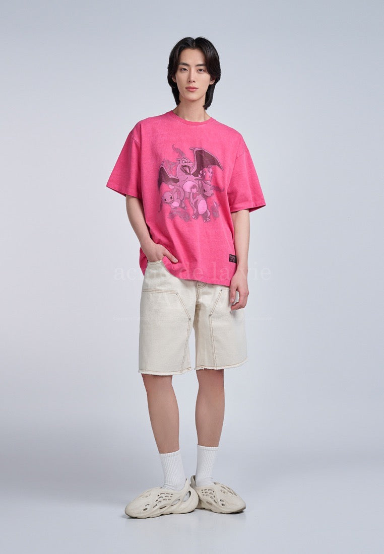Pokémon FAIRI EVOLUTION PIGMENT Short Sleeve T-Shirt Pink