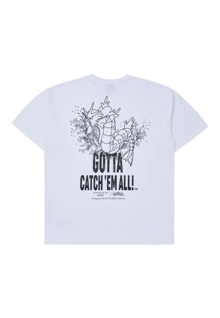 Pokémon GYARADOS Short Sleeve T-Shirt White