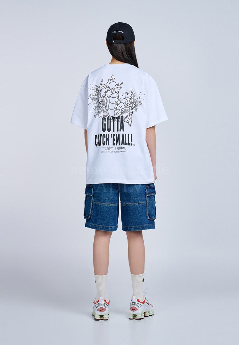 Pokémon GYARADOS Short Sleeve T-Shirt White