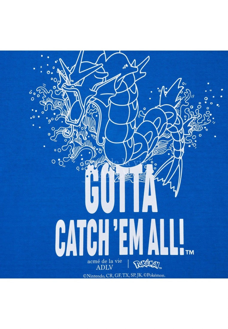 Pokémon GYARADOS Short Sleeve T-Shirt Blue