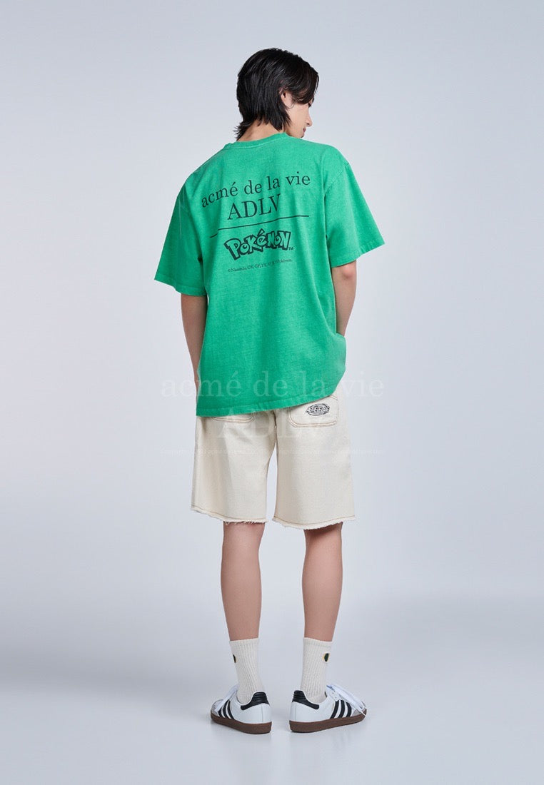 Pokémon ISANGHAESSI EVOLUTION PIGMENT Short Sleeve T-Shirt Green