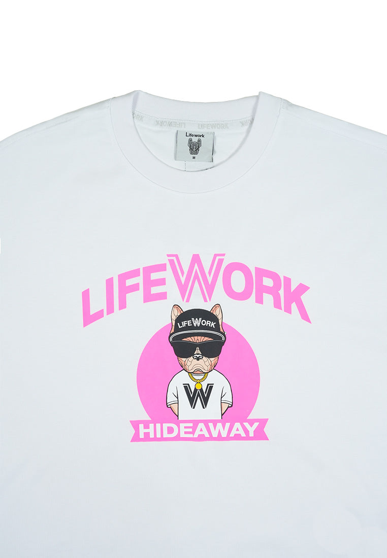 Front Circle Hipdog T-Shirt White