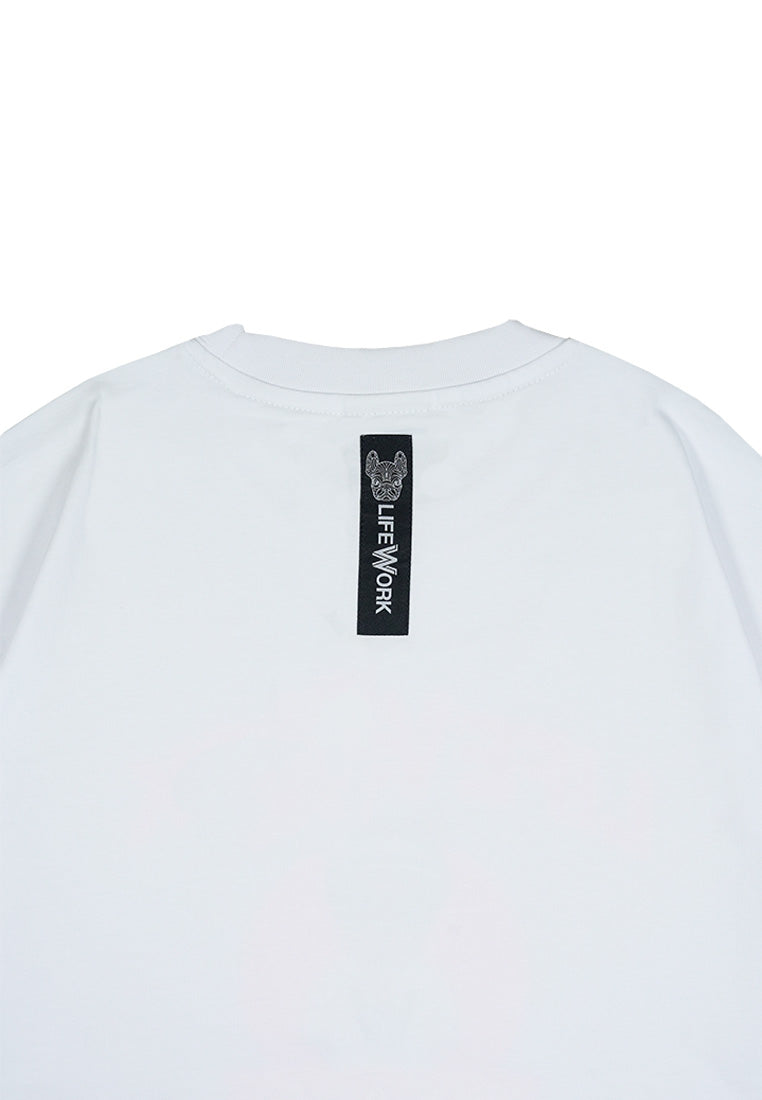 Front Circle Hipdog T-Shirt White