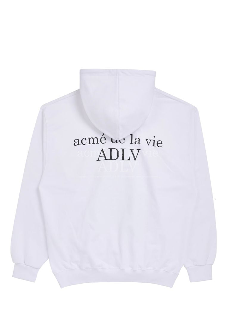 Baby Face Pear-Eating Baby Hoodie White