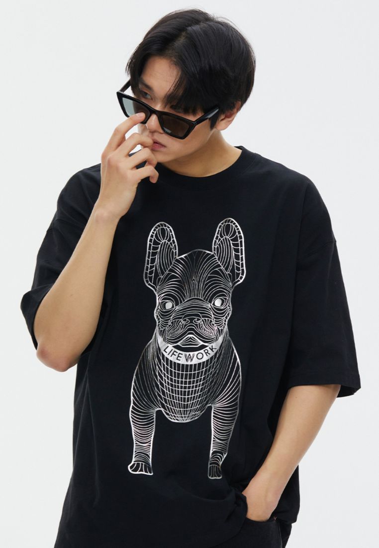 Silver Big Radog T-Shirt Black