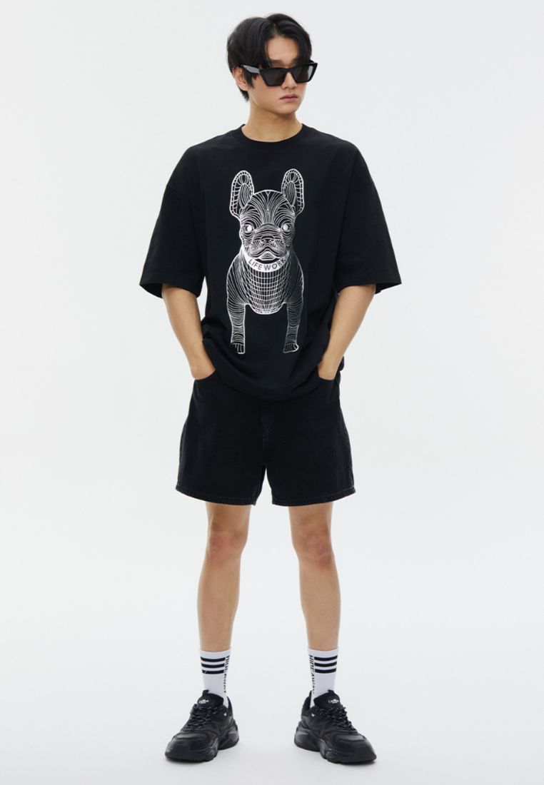 Silver Big Radog T-Shirt Black