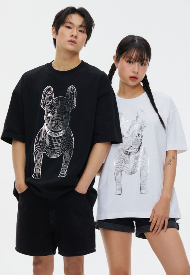Silver Big Radog T-Shirt Black