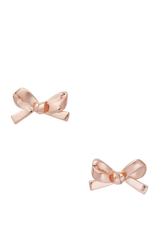 Skinny Mini Bow Studs rose gold