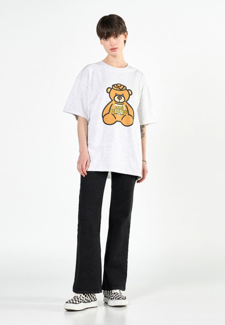 PANCAKE BEAR Short Sleeve T-Shirt Melange