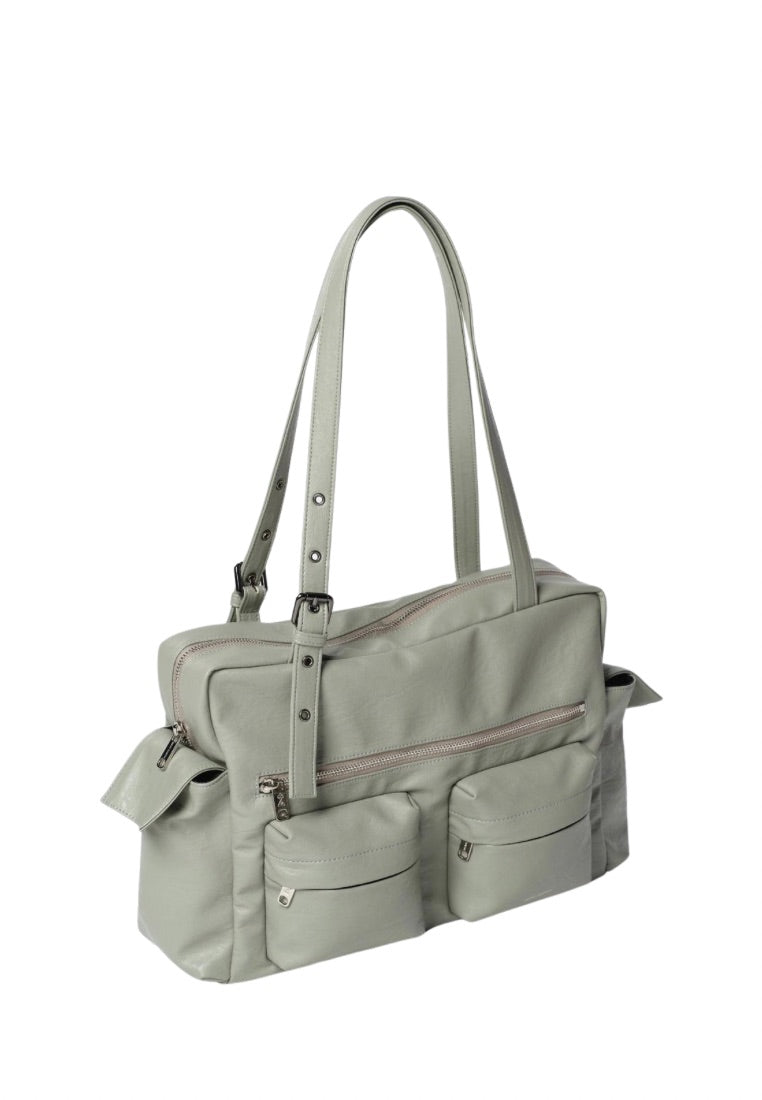 Pocket Utility Bag L Brushed Mint Gray