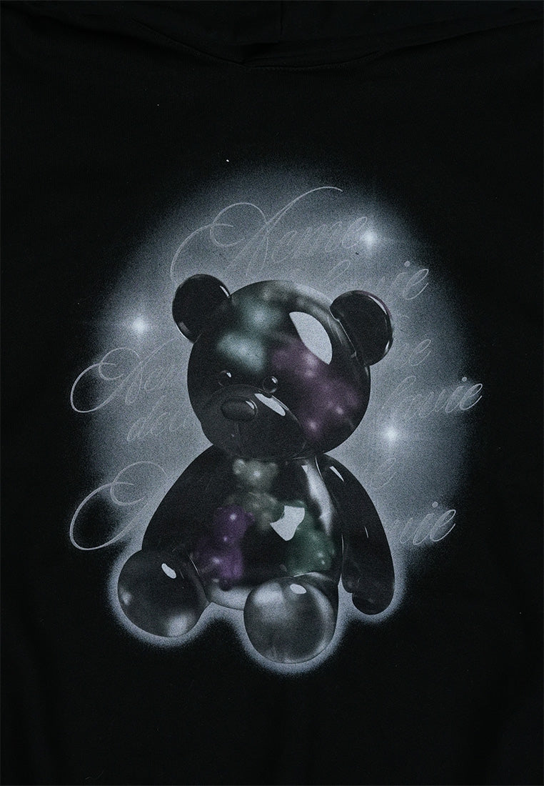 Clear Bear Black Hoodie