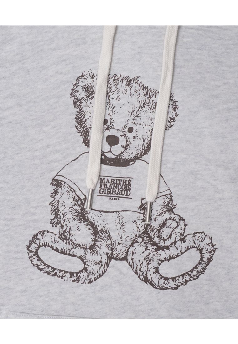 Doodle Bear Hoodie Oatmeal Brown