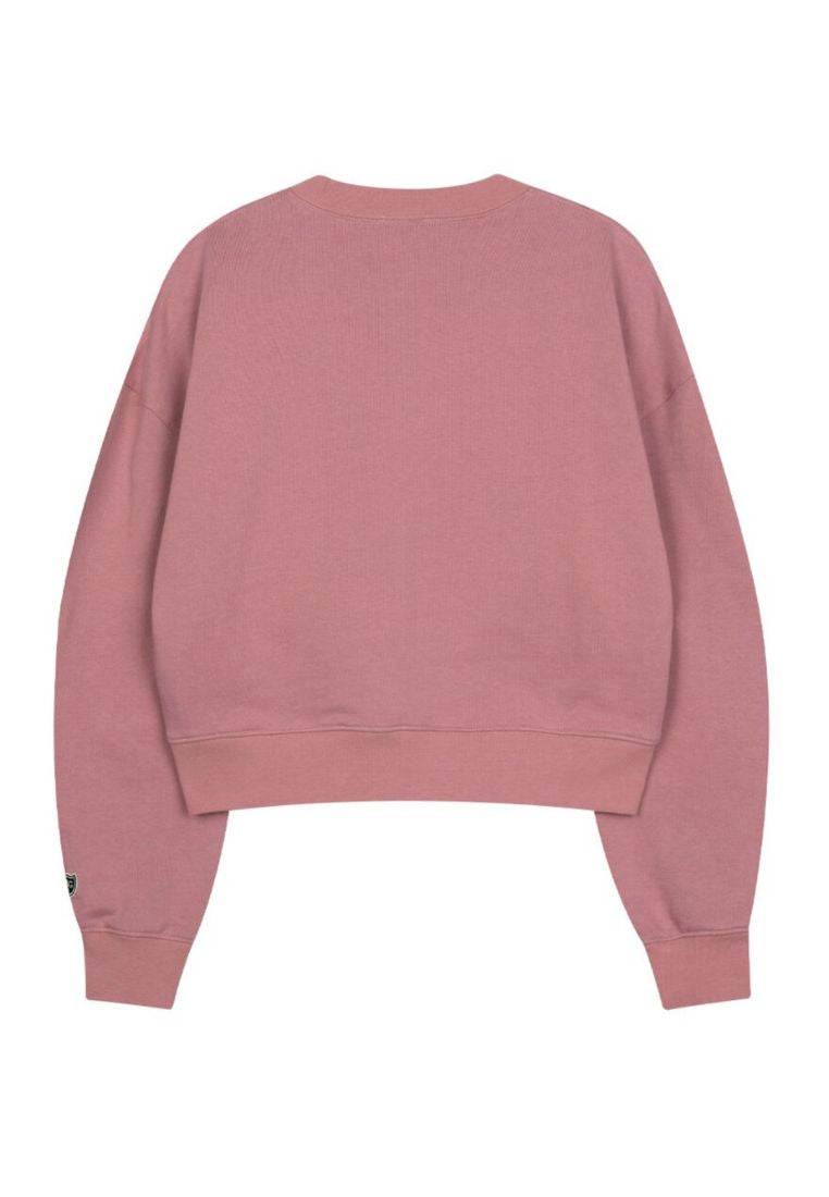 W Classic Logo Crop Sweatshirt Pink