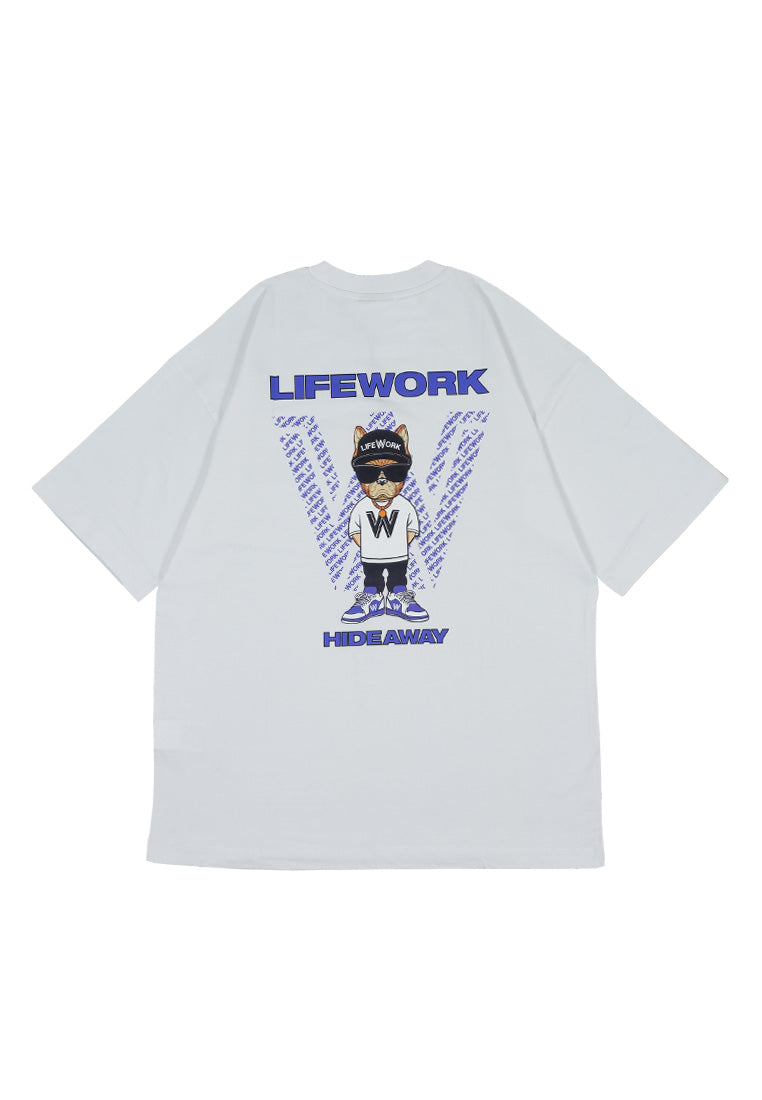 Back Printed T-Shirt White