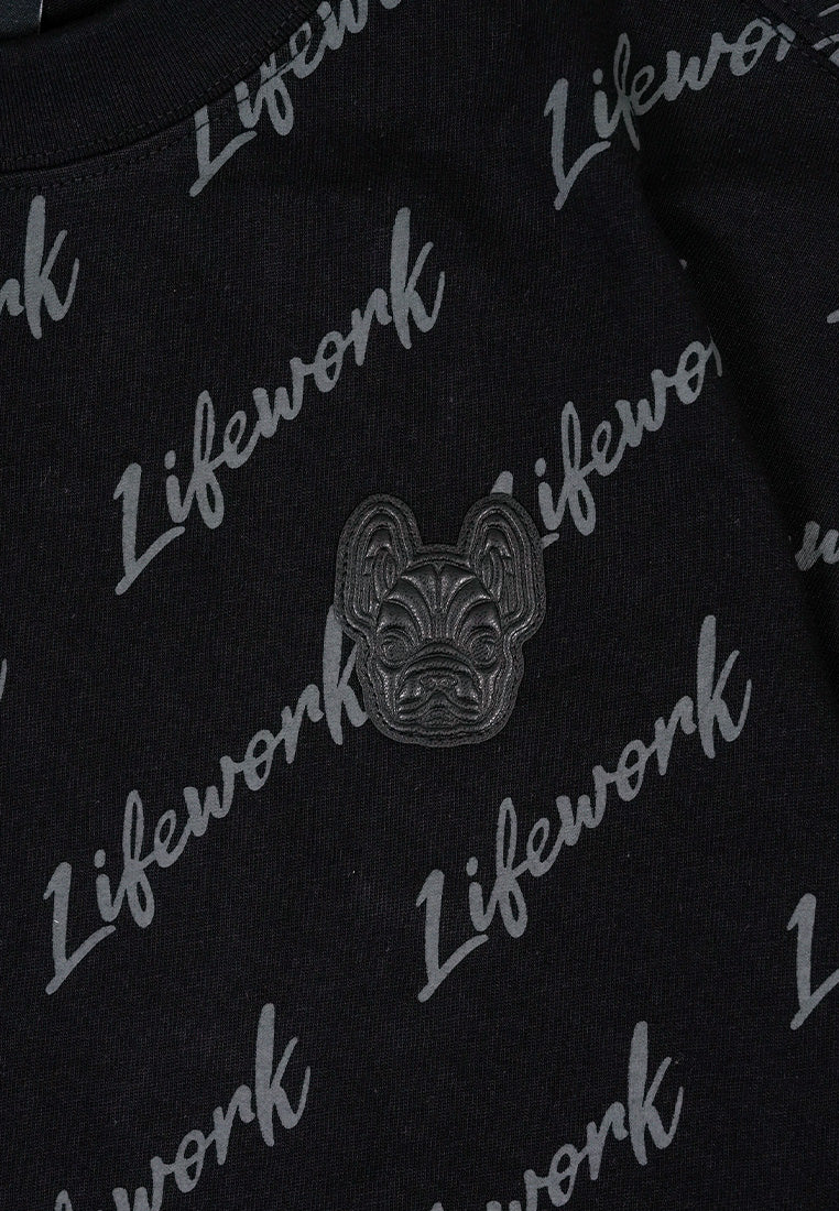 Signature Lettering T-Shirt Black