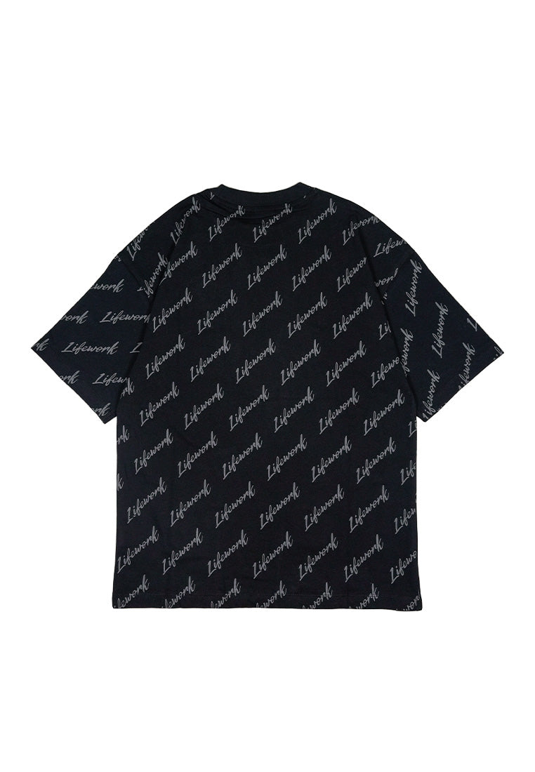 Signature Lettering T-Shirt Black