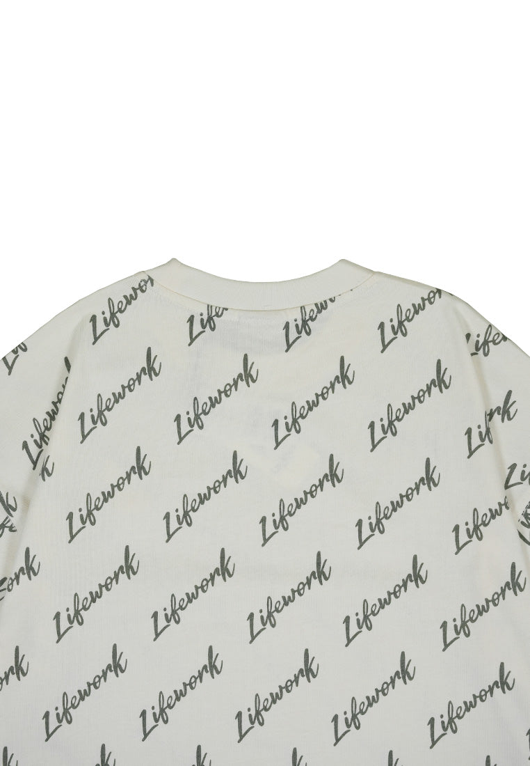Signature Lettering T-Shirt Ivory