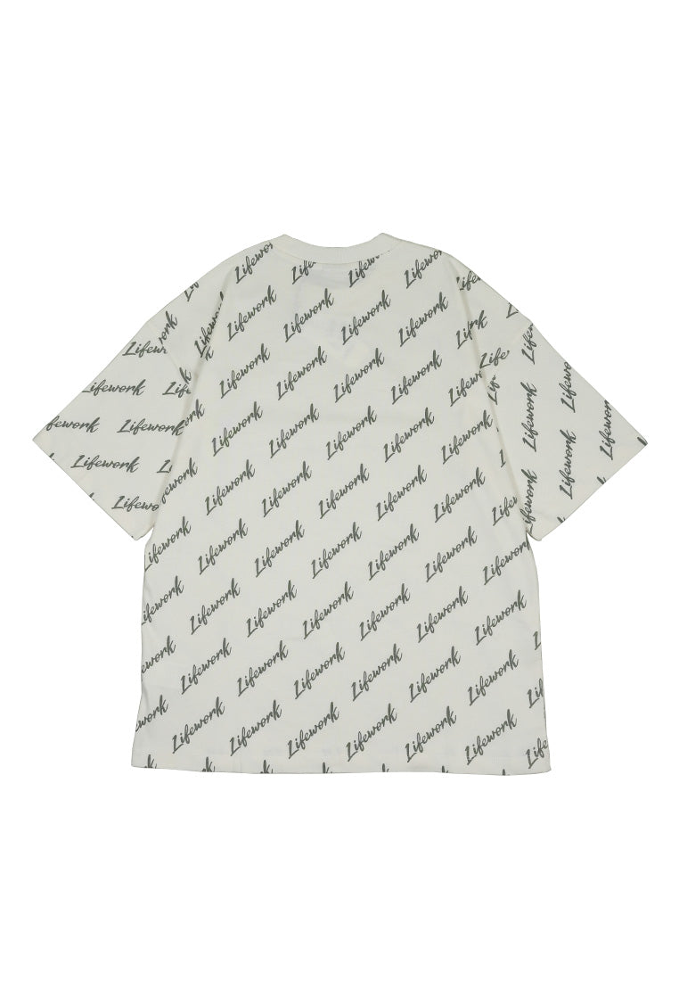 Signature Lettering T-Shirt Ivory