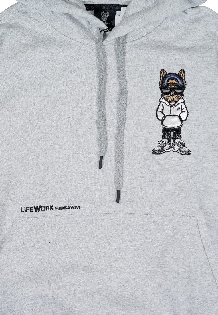 Ballcap Hipdog Hoodie Melange Grey
