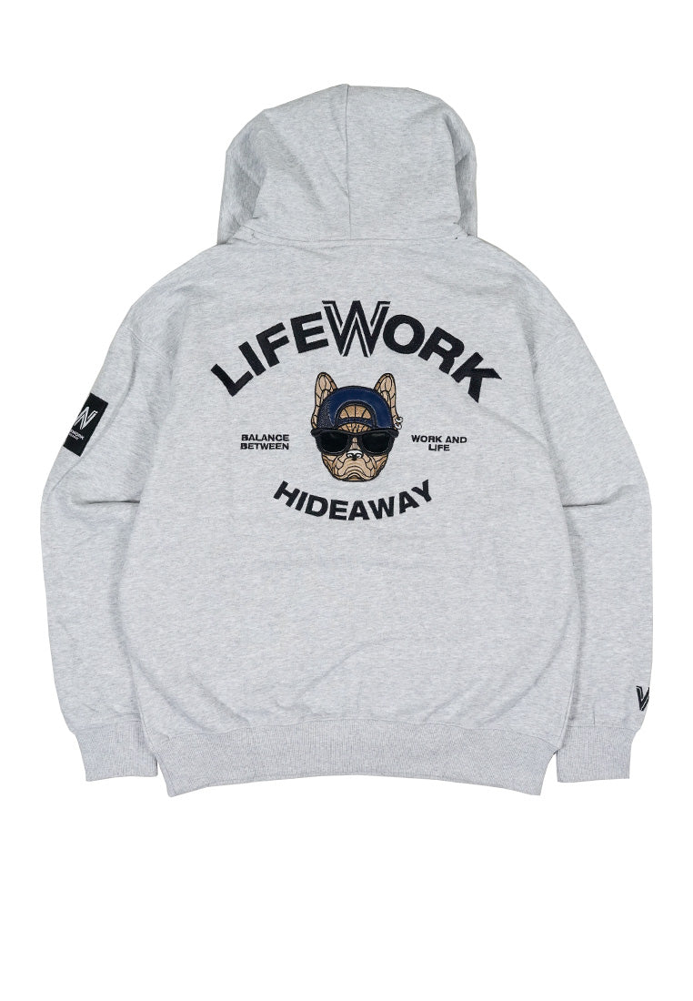 Ballcap Hipdog Hoodie Melange Grey