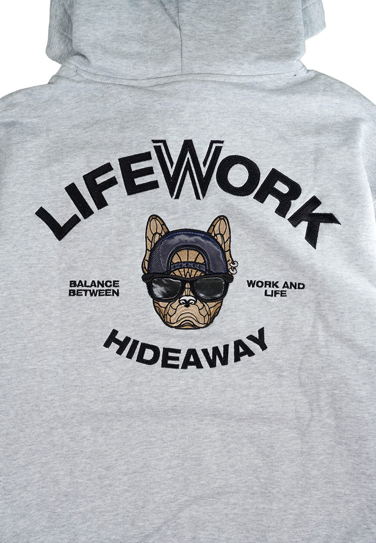 Ballcap Hipdog Hoodie Melange Grey