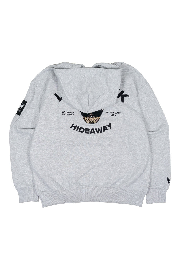 Ballcap Hipdog Hoodie Melange Grey