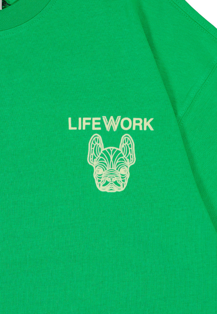 Velvet Logo T-Shirt Green