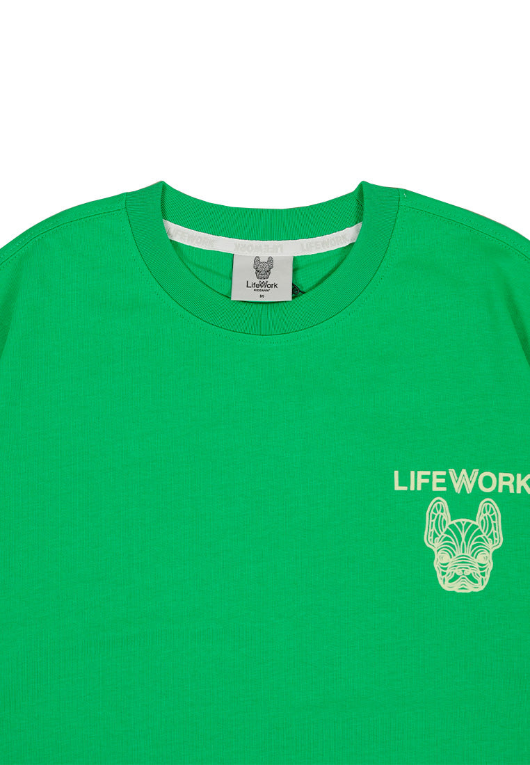 Velvet Logo T-Shirt Green