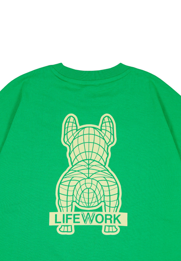 Velvet Logo T-Shirt Green