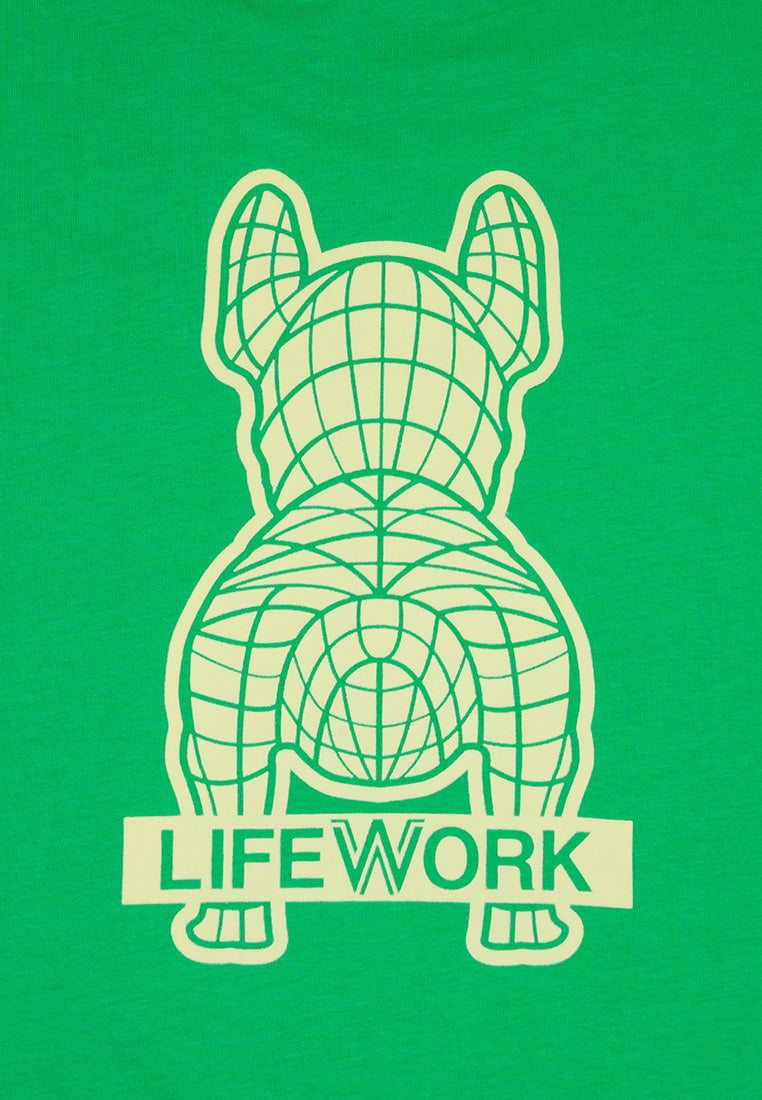 Velvet Logo T-Shirt Green