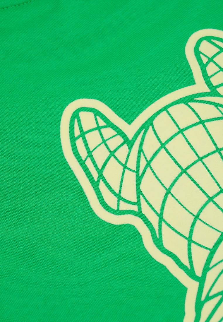Velvet Logo T-Shirt Green
