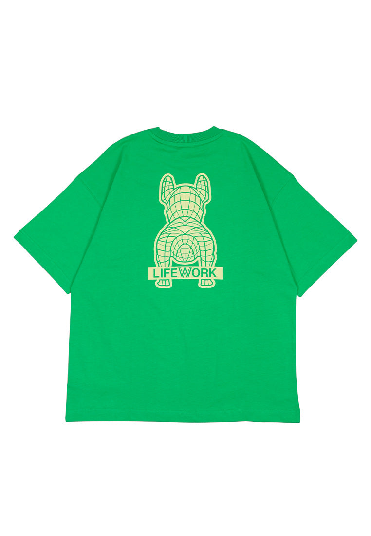 Velvet Logo T-Shirt Green