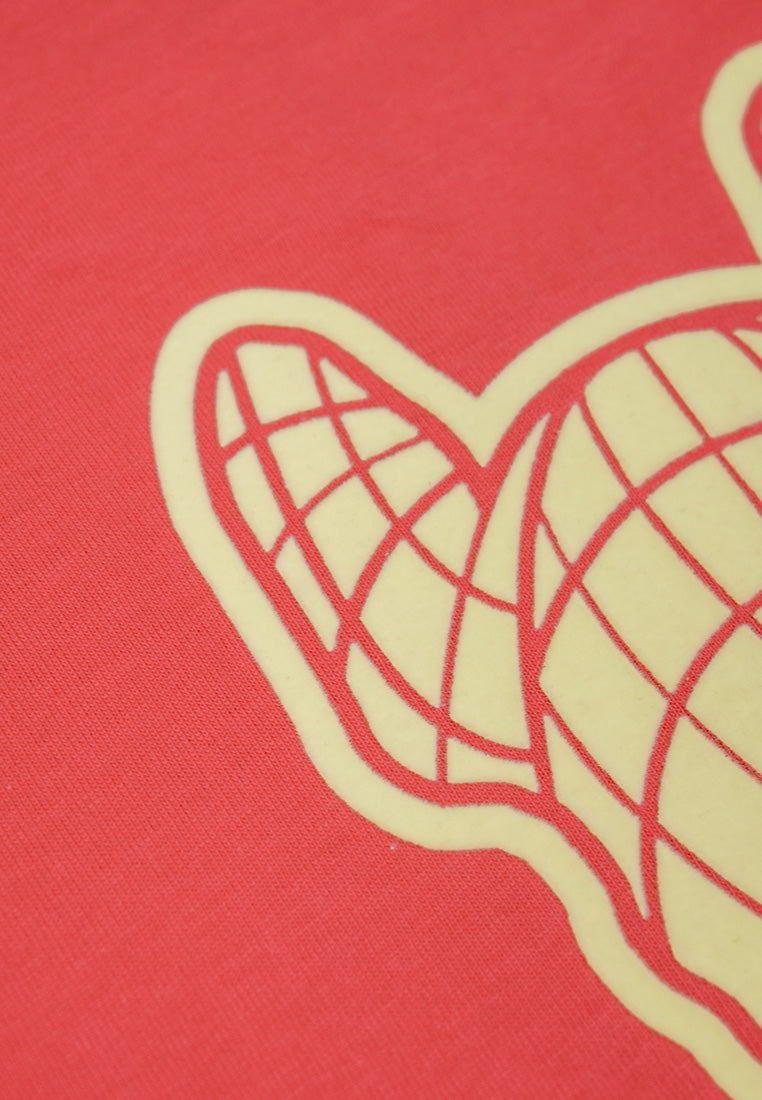 Velvet Logo T-Shirt Pink