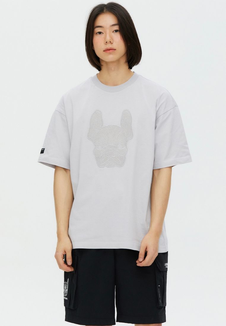 Lace Radog Applique Light Grey