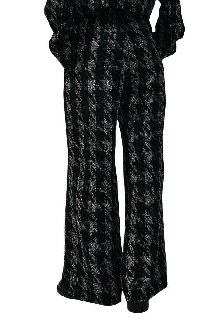 Tweed Wide Pants Black