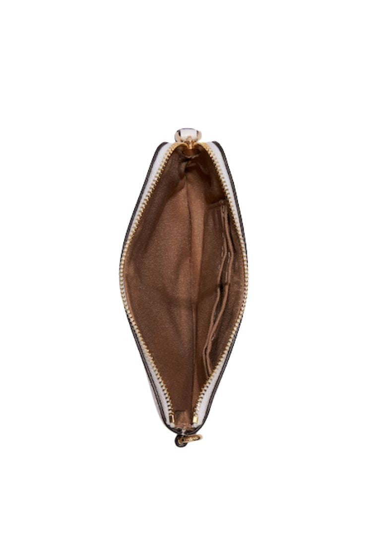 Boxed Corner Zip Wristlet With Disco Star Print