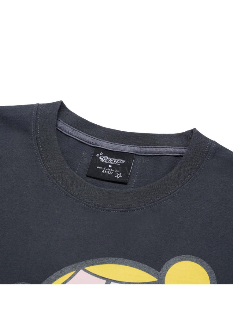 The Powerpuff Girls x Acmedelavie Big Printing Artwork T-Shirts Charcoal