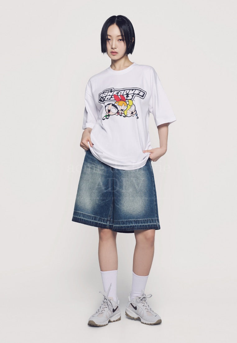 The Powerpuff Girls x Acmedelavie Logo T-Shirts White