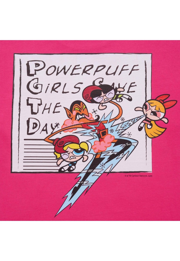The Powerpuff Girls x Acmedelavie Save The Day T-Shirts Pink