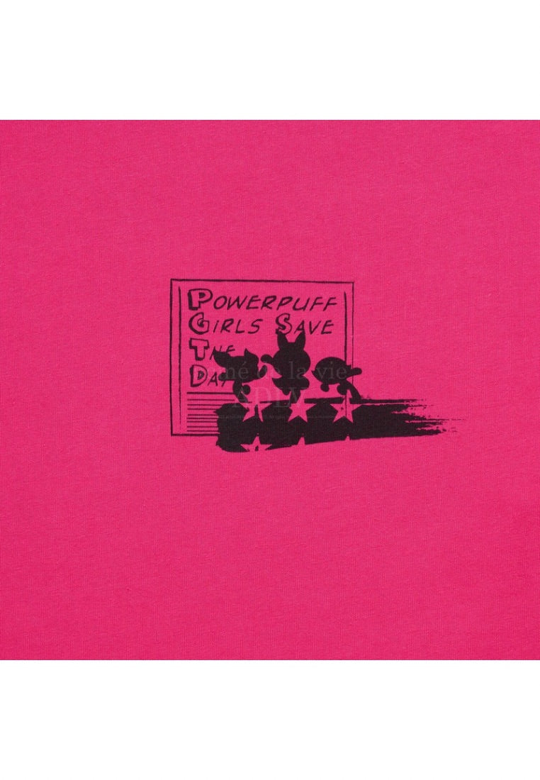 The Powerpuff Girls x Acmedelavie Save The Day T-Shirts Pink