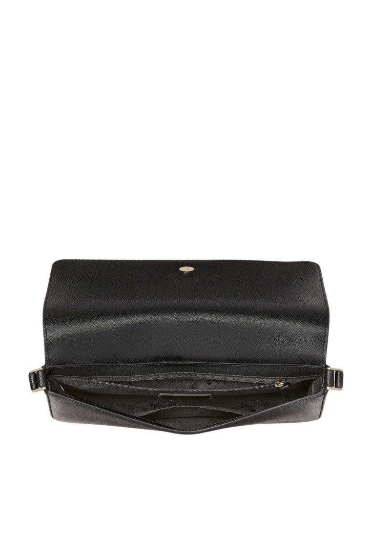 Staci Flap Shoulder Bag Black