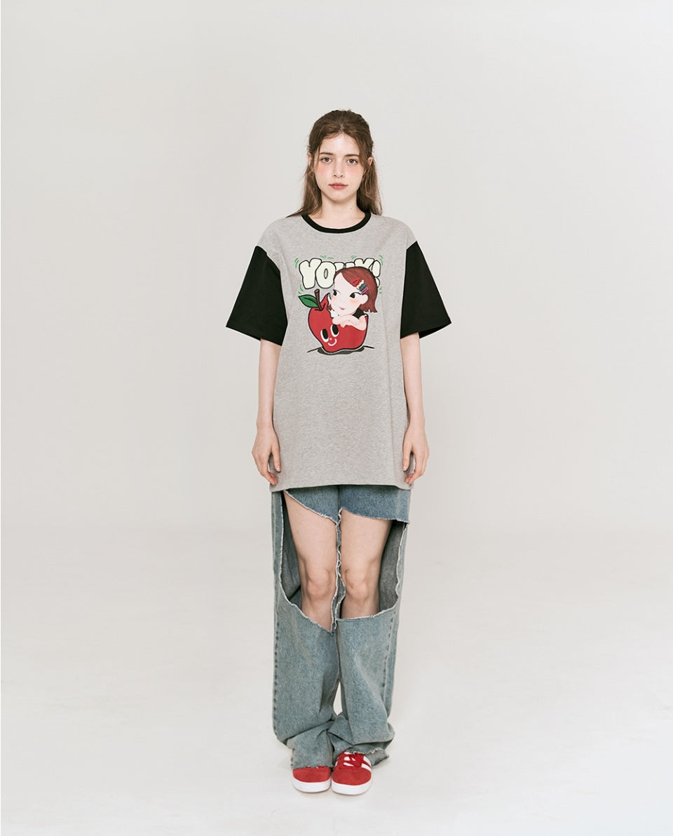 Sleeve Coloration T-Shirt F Ria