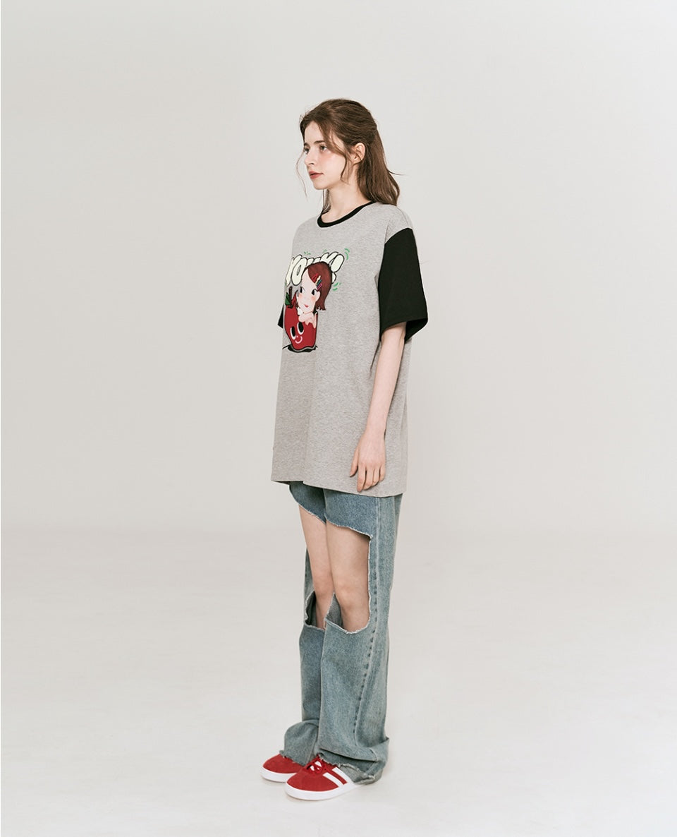 Sleeve Coloration T-Shirt F Ria