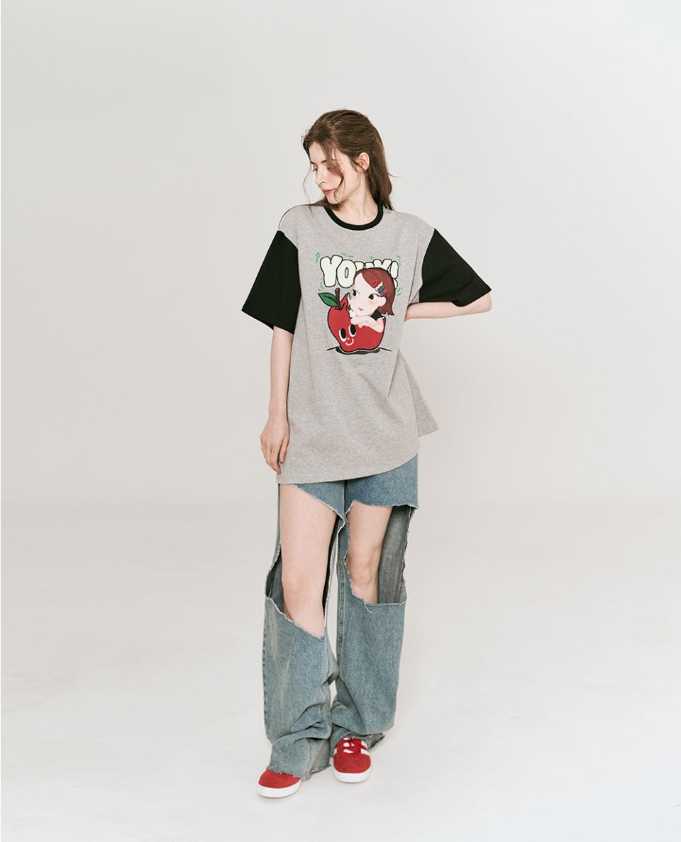 Sleeve Coloration T-Shirt F Ria